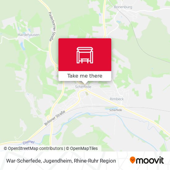 War-Scherfede, Jugendheim map