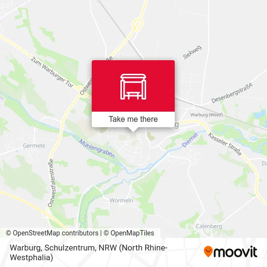 Warburg, Schulzentrum map