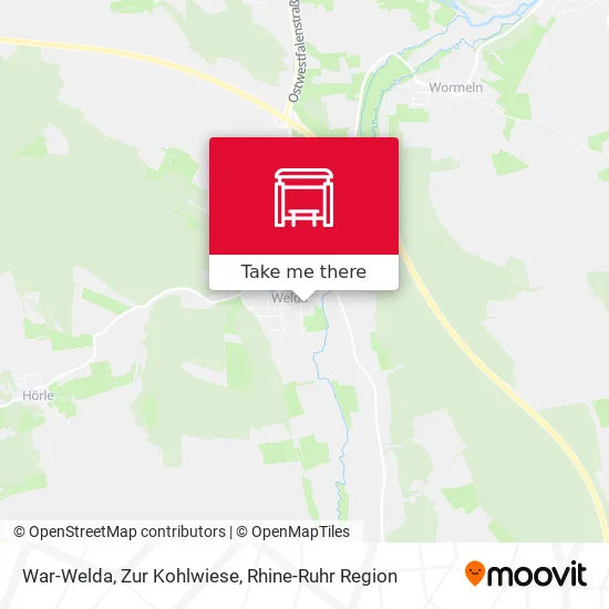 Карта War-Welda, Zur Kohlwiese