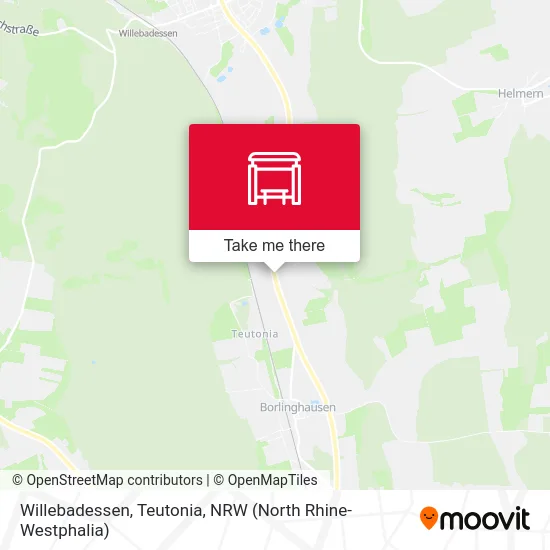 Willebadessen, Teutonia map