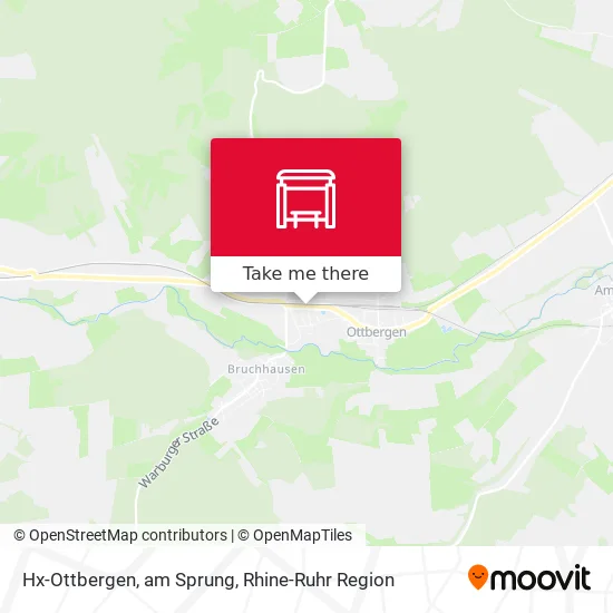 Карта Hx-Ottbergen, am Sprung