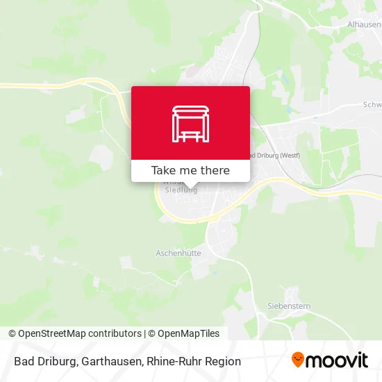 Карта Bad Driburg, Garthausen