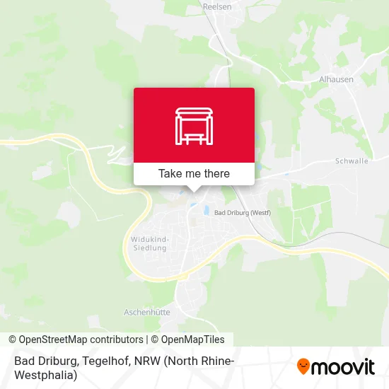 Bad Driburg, Tegelhof map