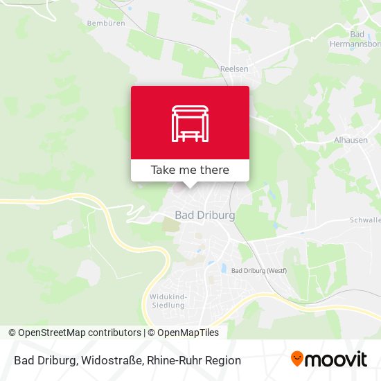 Bad Driburg, Widostraße map