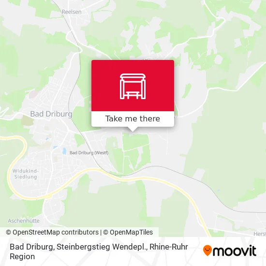 Карта Bad Driburg, Steinbergstieg Wendepl.