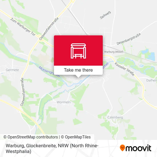 Warburg, Glockenbreite map