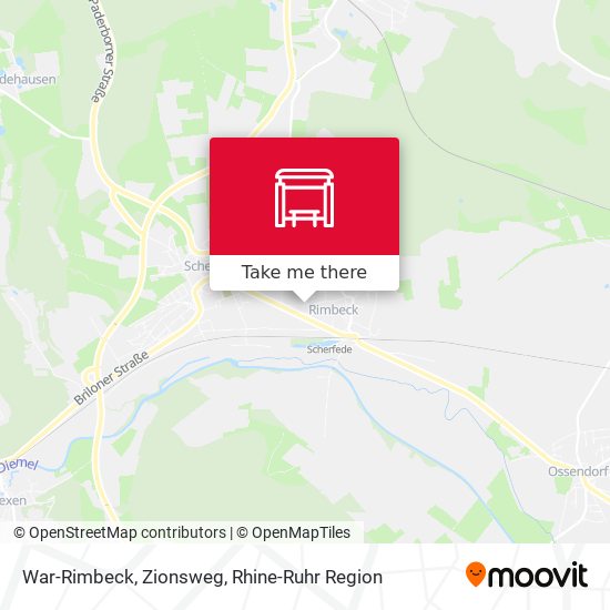 War-Rimbeck, Zionsweg map