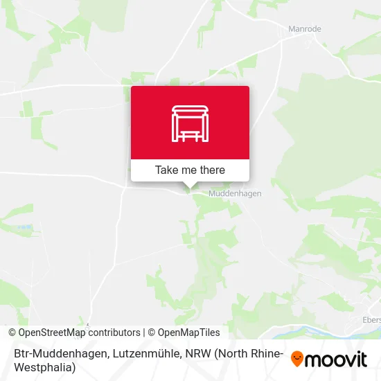 Btr-Muddenhagen, Lutzenmühle map