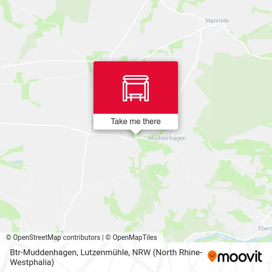 Btr-Muddenhagen, Lutzenmühle map