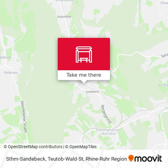 Sthm-Sandebeck, Teutob-Wald-St map