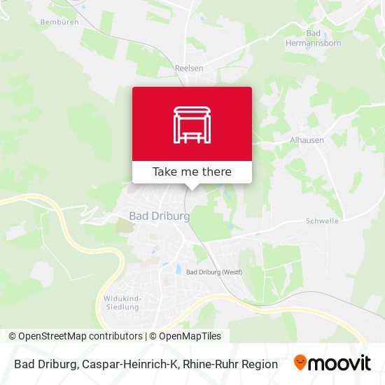 Bad Driburg, Caspar-Heinrich-K map