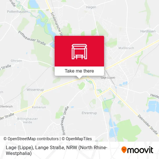 Lage (Lippe), Lange Straße map