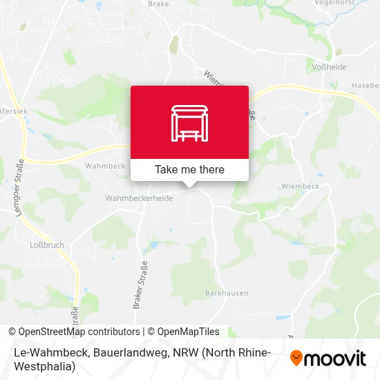 Le-Wahmbeck, Bauerlandweg map