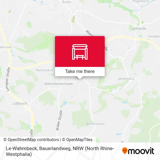 Le-Wahmbeck, Bauerlandweg map