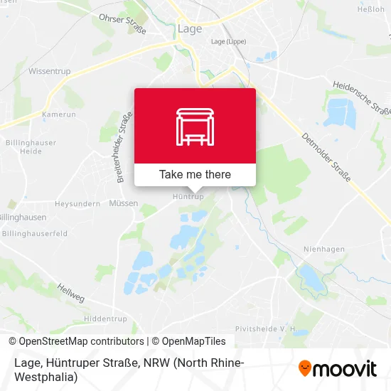 Lage, Hüntruper Straße map