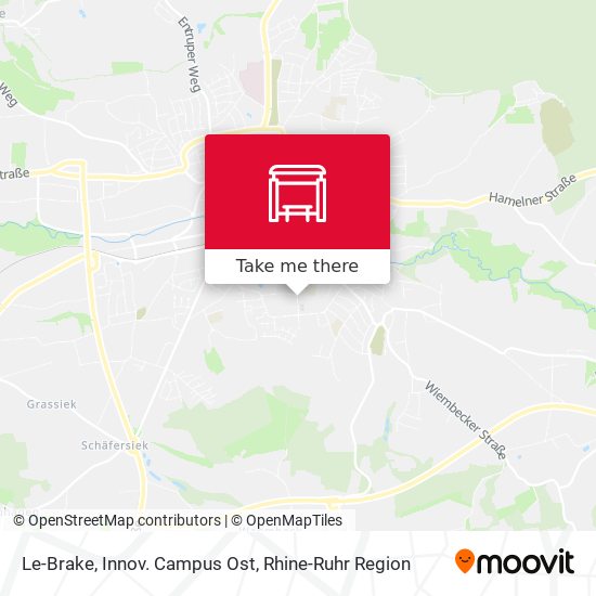 Le-Brake, Innov. Campus Ost map
