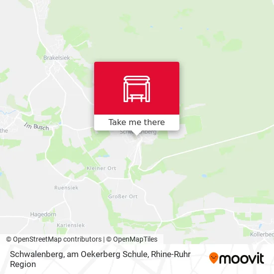 Карта Schwalenberg, am Oekerberg Schule