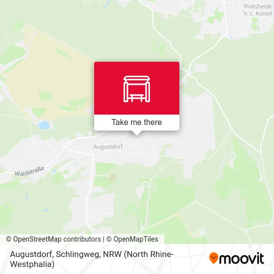 Augustdorf, Schlingweg map