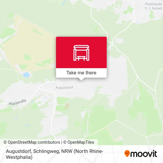 Augustdorf, Schlingweg map