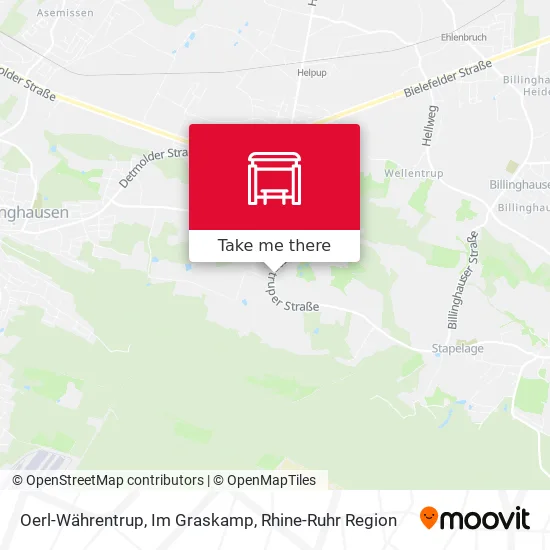 Карта Oerl-Währentrup, Im Graskamp