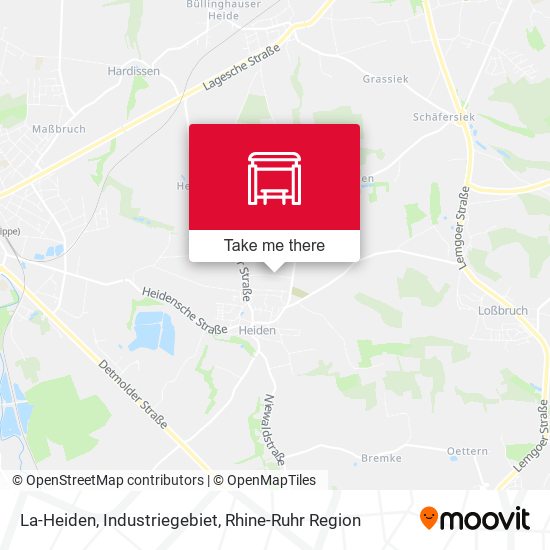 La-Heiden, Industriegebiet map
