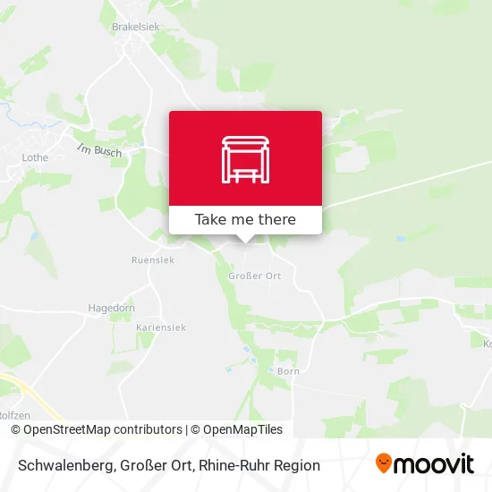 Карта Schwalenberg, Großer Ort