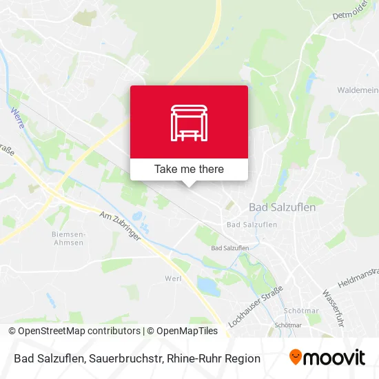 Карта Bad Salzuflen, Sauerbruchstr