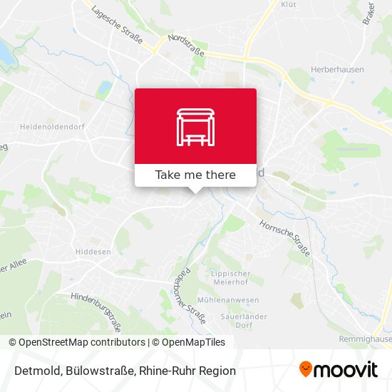 Detmold, Bülowstraße map