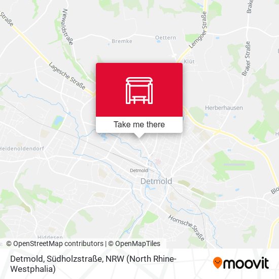 Detmold, Südholzstraße map
