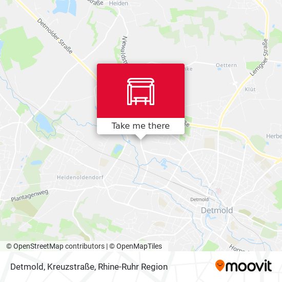 Detmold, Kreuzstraße map