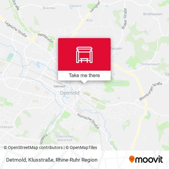 Detmold, Klusstraße map