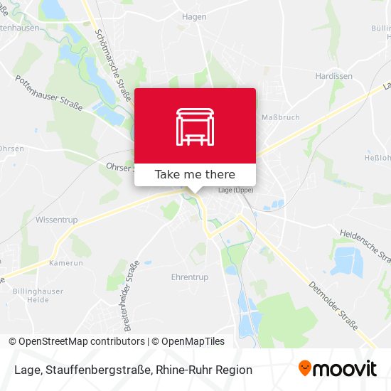 Lage, Stauffenbergstraße map