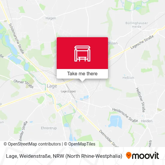 Lage, Weidenstraße map