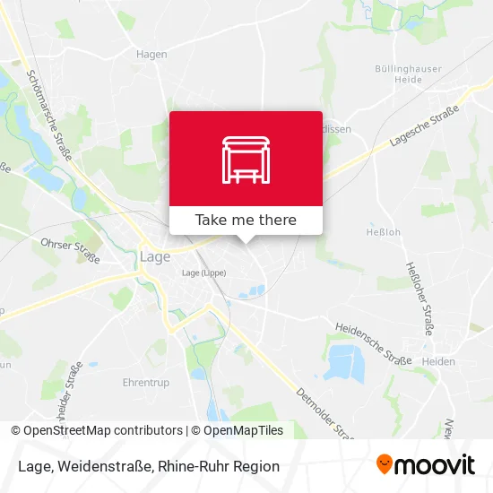 Карта Lage, Weidenstraße