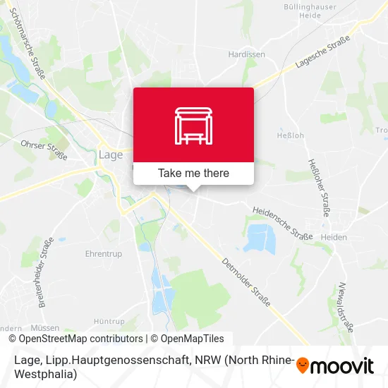 Lage, Lipp.Hauptgenossenschaft map