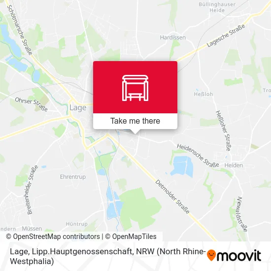 Lage, Lipp.Hauptgenossenschaft map