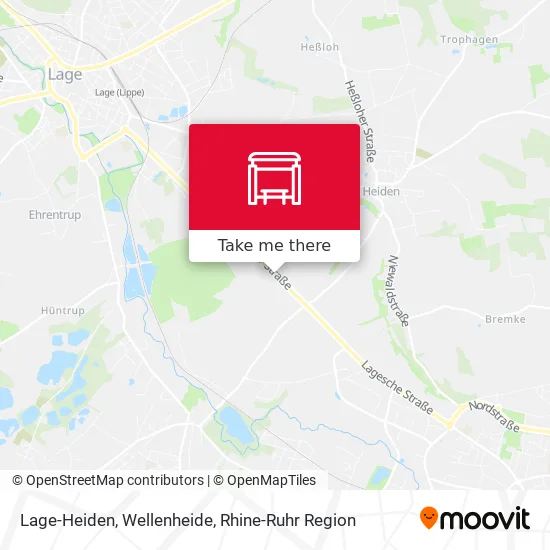 Карта Lage-Heiden, Wellenheide