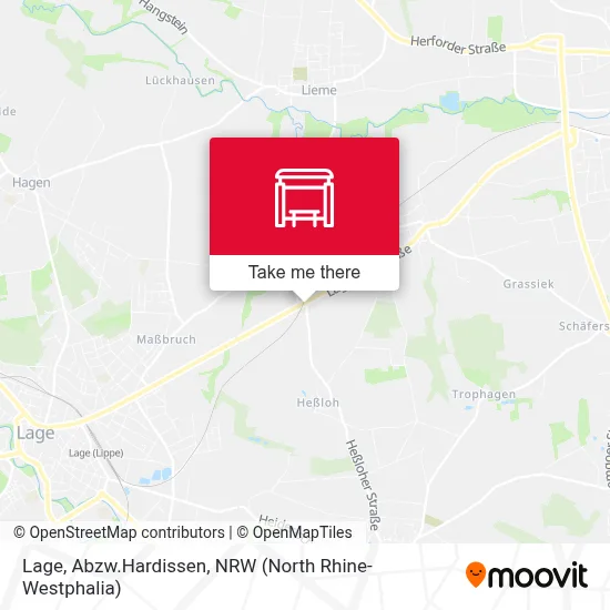 Lage, Abzw.Hardissen map