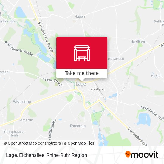 Карта Lage, Eichenallee
