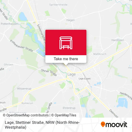 Lage, Stettiner Straße map