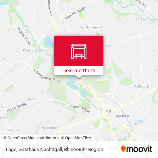 Lage, Gasthaus Nachtigall map