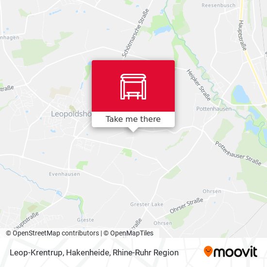Leop-Krentrup, Hakenheide map