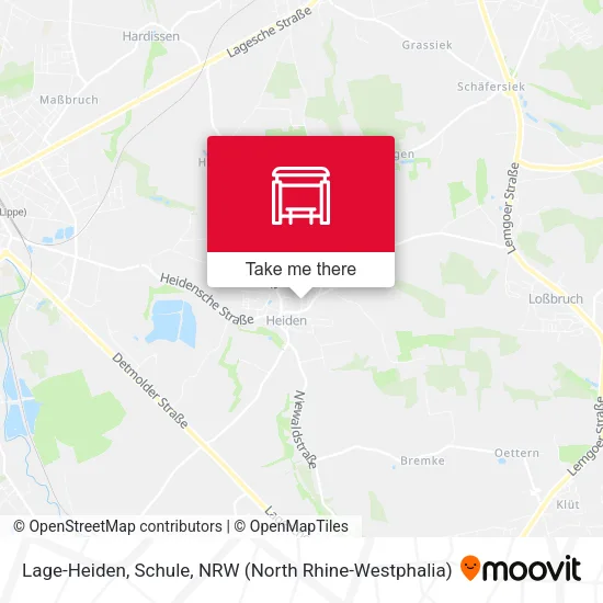 Карта Lage-Heiden, Schule