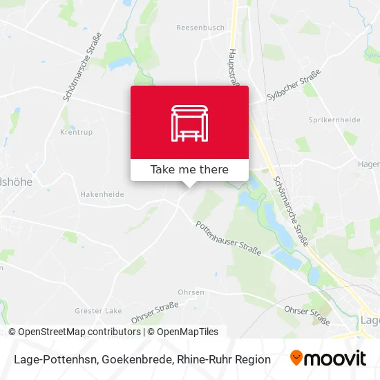 Карта Lage-Pottenhsn, Goekenbrede