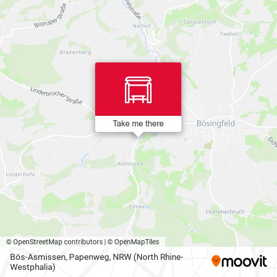 Bös-Asmissen, Papenweg map