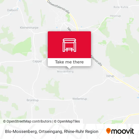 Карта Blo-Mossenberg, Ortseingang
