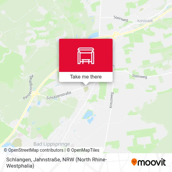 Schlangen, Jahnstraße map