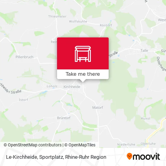 Карта Le-Kirchheide, Sportplatz