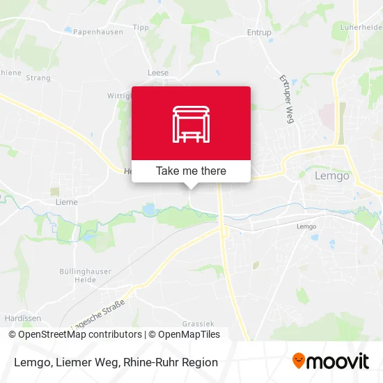 Карта Lemgo, Liemer Weg