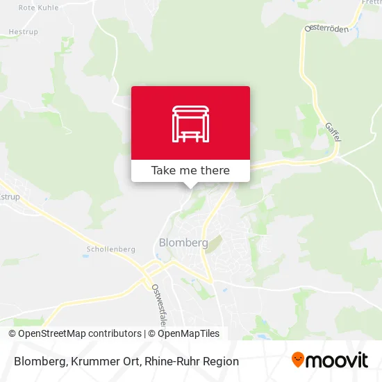 Карта Blomberg, Krummer Ort